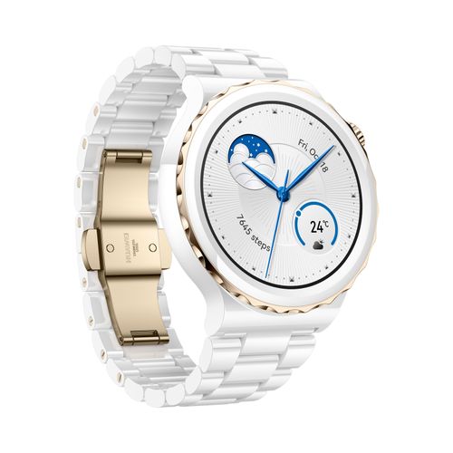 Huawei Watch GT 3 Pro Ceramic beli pametni sat 43mm slika 2