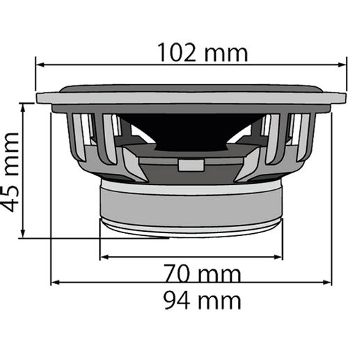 SAL Auto zvučnici, set,  100mm, 2x55W, 4 Ohm - CX 404 slika 2