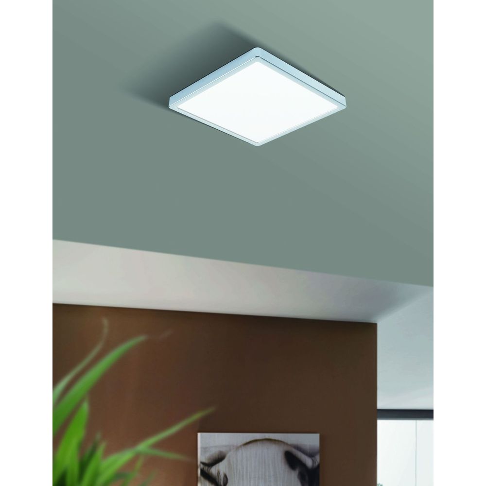 Eglo Fueva 5 nadgradna led, 20w, 2300lm, ip44, 285x285, bijela/krom/plastika  slika 13