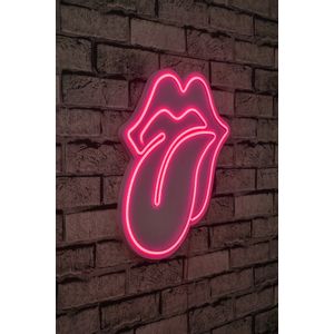 Wallity The Rolling Stones - Pink Pink Dekorativna Plastična Led Rasveta