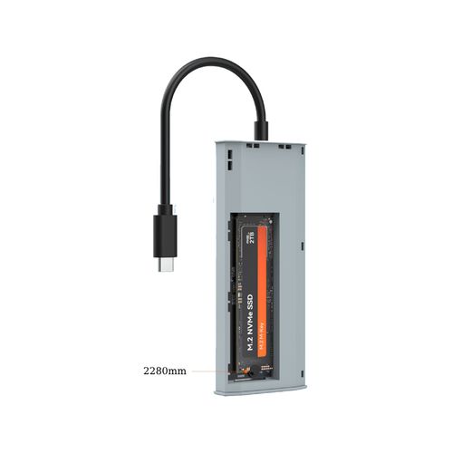 MAIWO USB 3.2 Gen2 x 1 Tip-C 6 u 1 SATA &PCIe NvMe M.2 Kućište sa HDMI/PD/USB , KH1001 slika 2