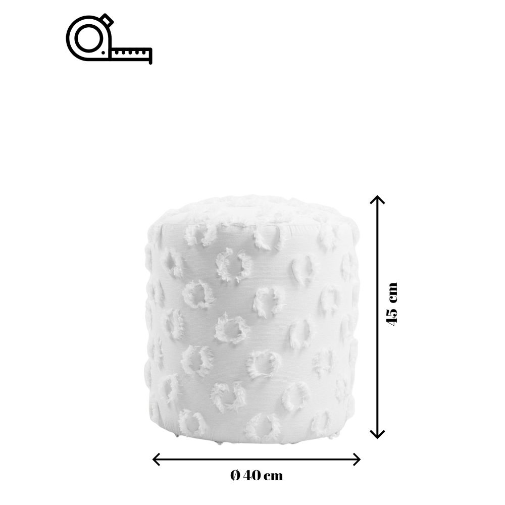 Tuffet Astrid - Bijela slika 8