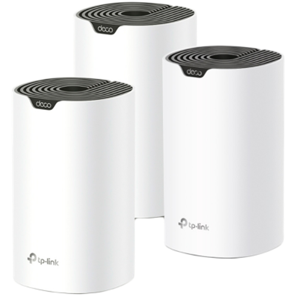 AC1900 Whole Home Mesh Wi-Fi SystemSPEED: 600 Mbps at 2.4 GHz +1300 Mbps at 5 GHzSEPC: 3× Internal Antennas, 3× Gigabit Ports (WAN/LAN auto-sensing)FEATURE: Deco App, Router/AP Mode, IPv6, IPTV, Parental Controls, QoS, MU-MIMO, Beamforming, Alexa slika 1