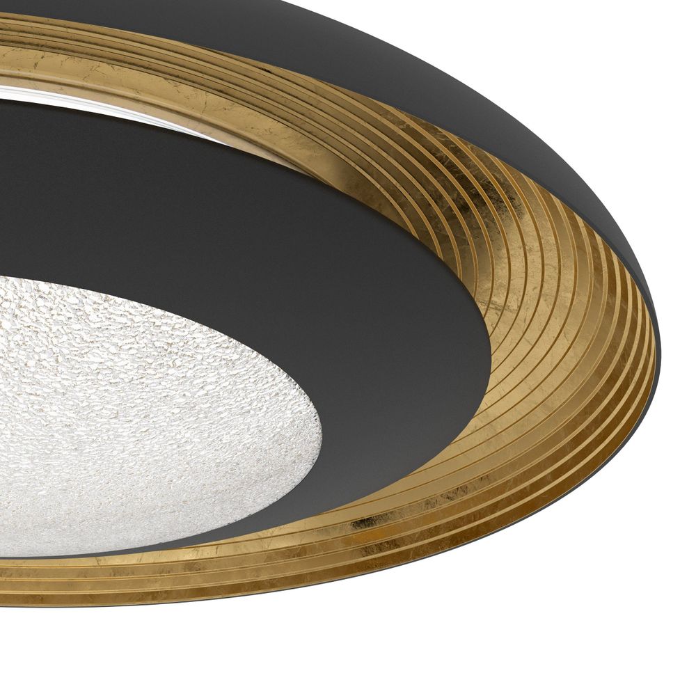Eglo Canicosa 2 Plafonjera - LED, 24,5W, 3000lm, Promjer 495mm, Dimabilna, Crno/Zlatna slika 4
