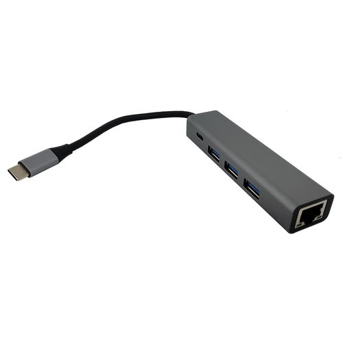 FAST ASIA Adapter-konvertor TIP C na 3xUSB 3.0+TIP C+RJ45 slika 1