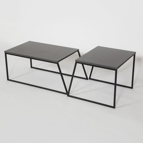 Pal Orta Sehpa - Anthracite Anthracite
Black Coffee Table Set slika 6