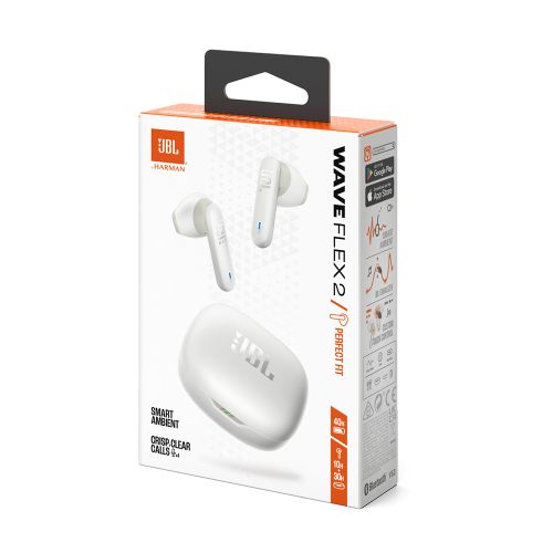 JBL Wave Flex 2 wireless headphones with microphone, white slika 6