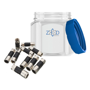 ZED electronic Kompresioni konektor extra kvalitet,  RG6,pak. 100 kom. - CO-XD/100