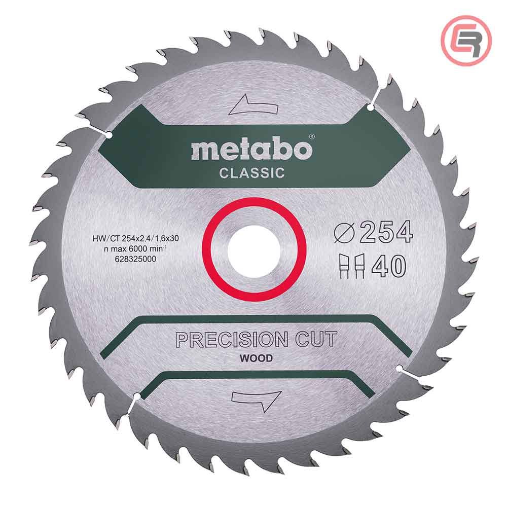 Metabo List Kružne Pile 254 x 2,4 / 1,6 x 30 / Z = 40 Precision Cut Wood Classic - 628325000 slika 1