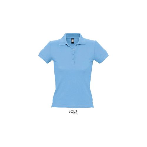 PEOPLE ženska polo majica sa kratkim rukavima - Sky blue, XL  slika 5