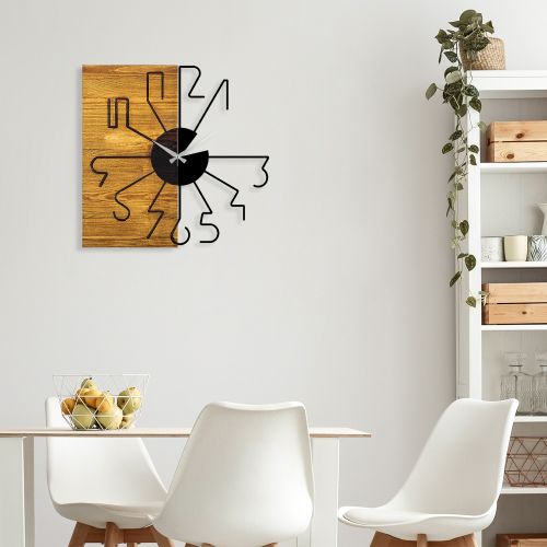 Wallity Ukrasni drveni zidni sat, Wooden Clock 29 slika 3