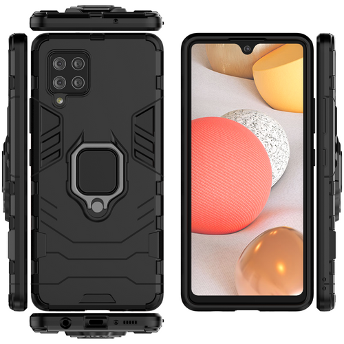 Ring Armor Case zaštitna maska za Samsung Galaxy A42 5G crna slika 5