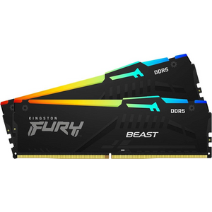 Kingston memorija Fury Beast 16GB (2x8GB), DDR5 5200MHz, CL40, KF552C40BBAK2-16