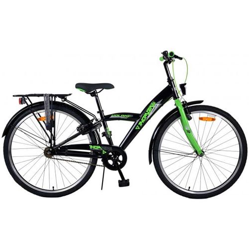 Volare Thombike 26" dječji bicikl s dvije ručne kočnice crno-zeleni slika 1