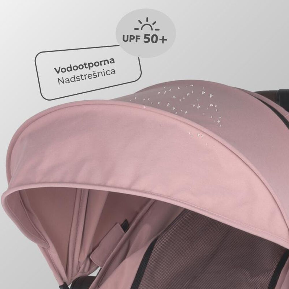 Coccolle® Kolica za bebe Melia, Blush Rose slika 12