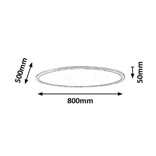 Rabalux Taleb nadgradna plafonjera LED 50W 3000K-6000K 80cm slika 3