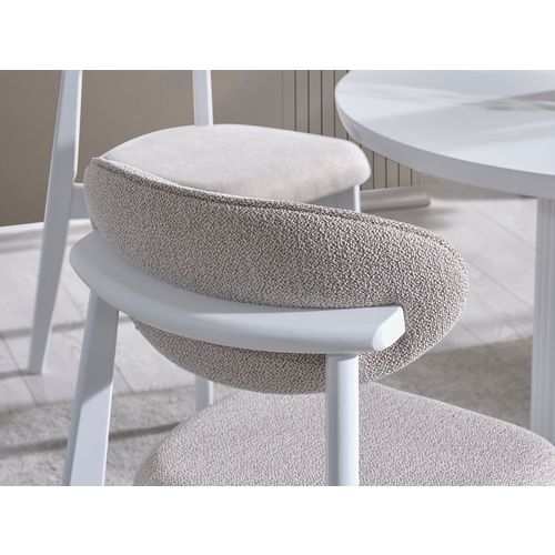 Silva - White White Dining Table & Chairs Set (4 Pieces) slika 4