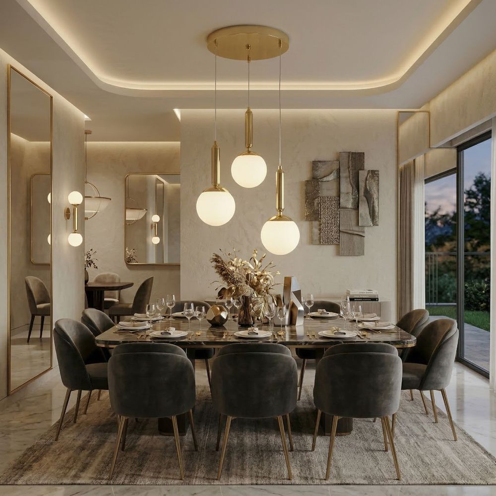 Viseća stropna lampa G179-3CP gold slika 2