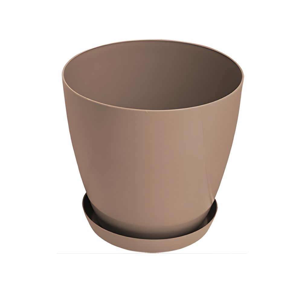 Saksija LUX 22cm sa podmetacem moka slika 1