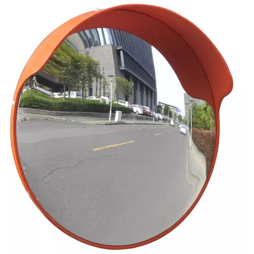Konveksno vanjsko prometno ogledalo od PC plastike narančasto 45 cm slika 16