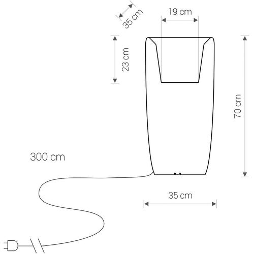 Dizajnerska svjetleća vaza — by CLOUD FORMS slika 2