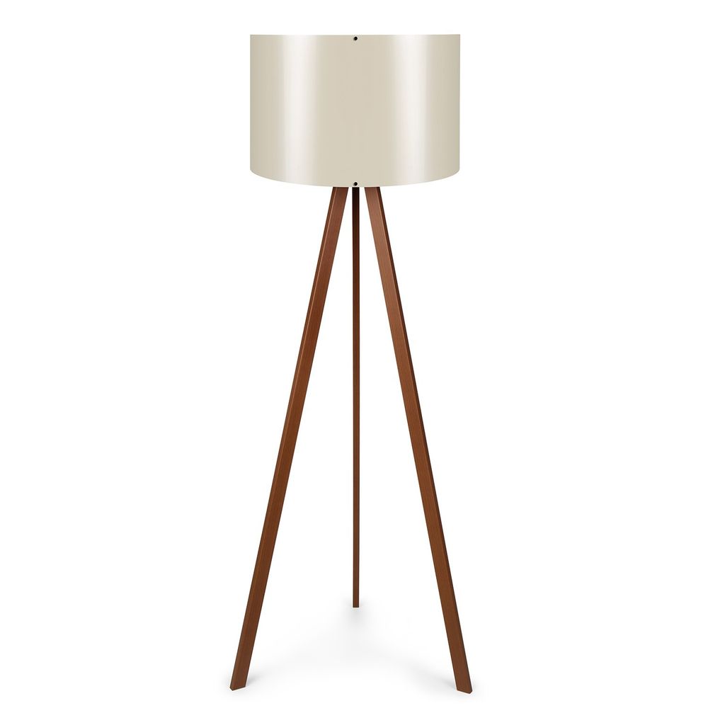 Stojeća lampa AYD-1673 u boji ekrue sa smeđim detaljima slika 2