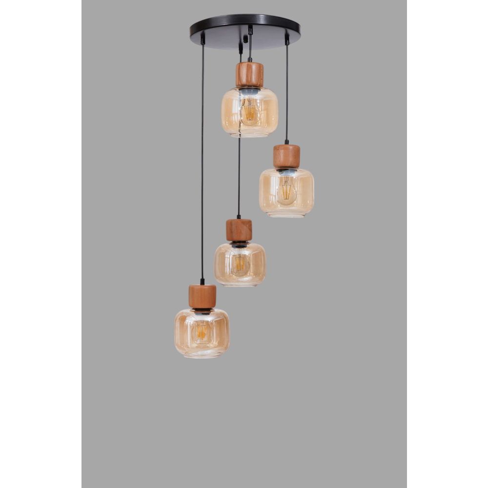 Opviq Luster 673, med, hrast, crna slika 3