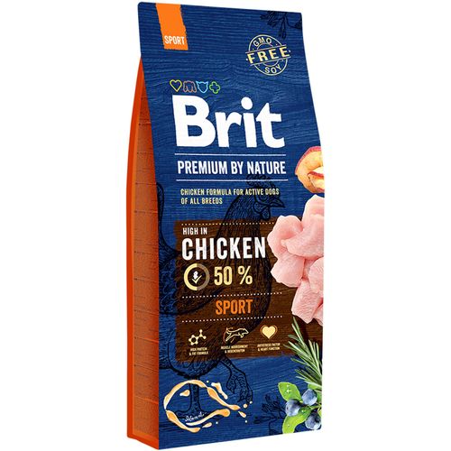 Brit Premium By Nature Sport, piletina, 15 kg slika 1