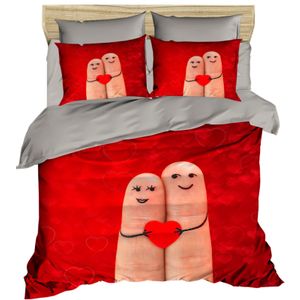 201 Red
Grey Single Quilt Cover Set