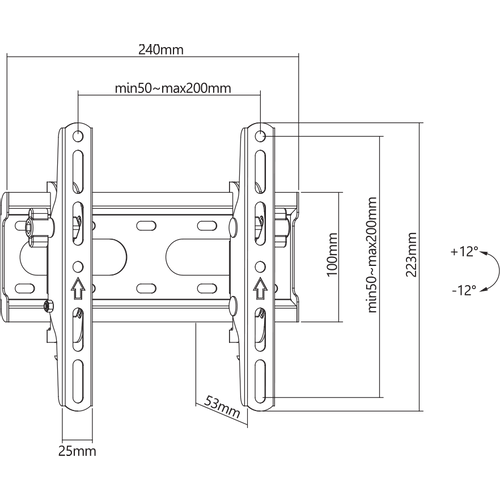 Sbox zidni stalak PLB-2522T-2 slika 7