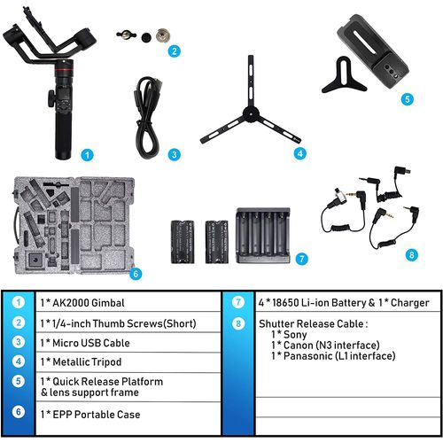 Feiyutech AK2000 gimbal slika 8