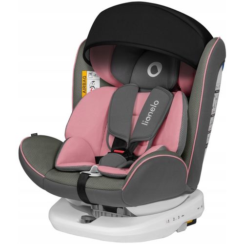 Lionelo autosjedalica Bastiaan, 360st ISOFIX, 0-36Kg, roza slika 2