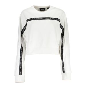 CALVIN KLEIN WOMEN'S SWEATSHIRT WITHOUT ZIP WHITE