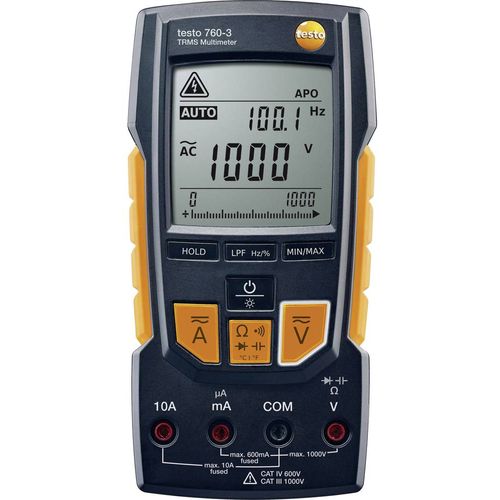 testo 760-3 ručni multimetar  digitalni  CAT III 1000 V, CAT IV 600 V Zaslon (brojevi): 6000 slika 1