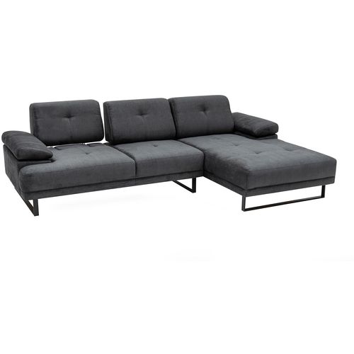 Atelier Del Sofa Kutna garnitura, Antracit, Mustang Large Right - Antracite slika 8