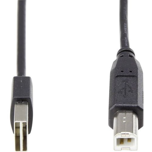 Renkforce USB kabel USB 2.0 USB-A utikač, USB-B utikač 1.80 m crna utikač primjenjiv s obje strane, pozlaćeni kontakti RF-4078644 slika 4