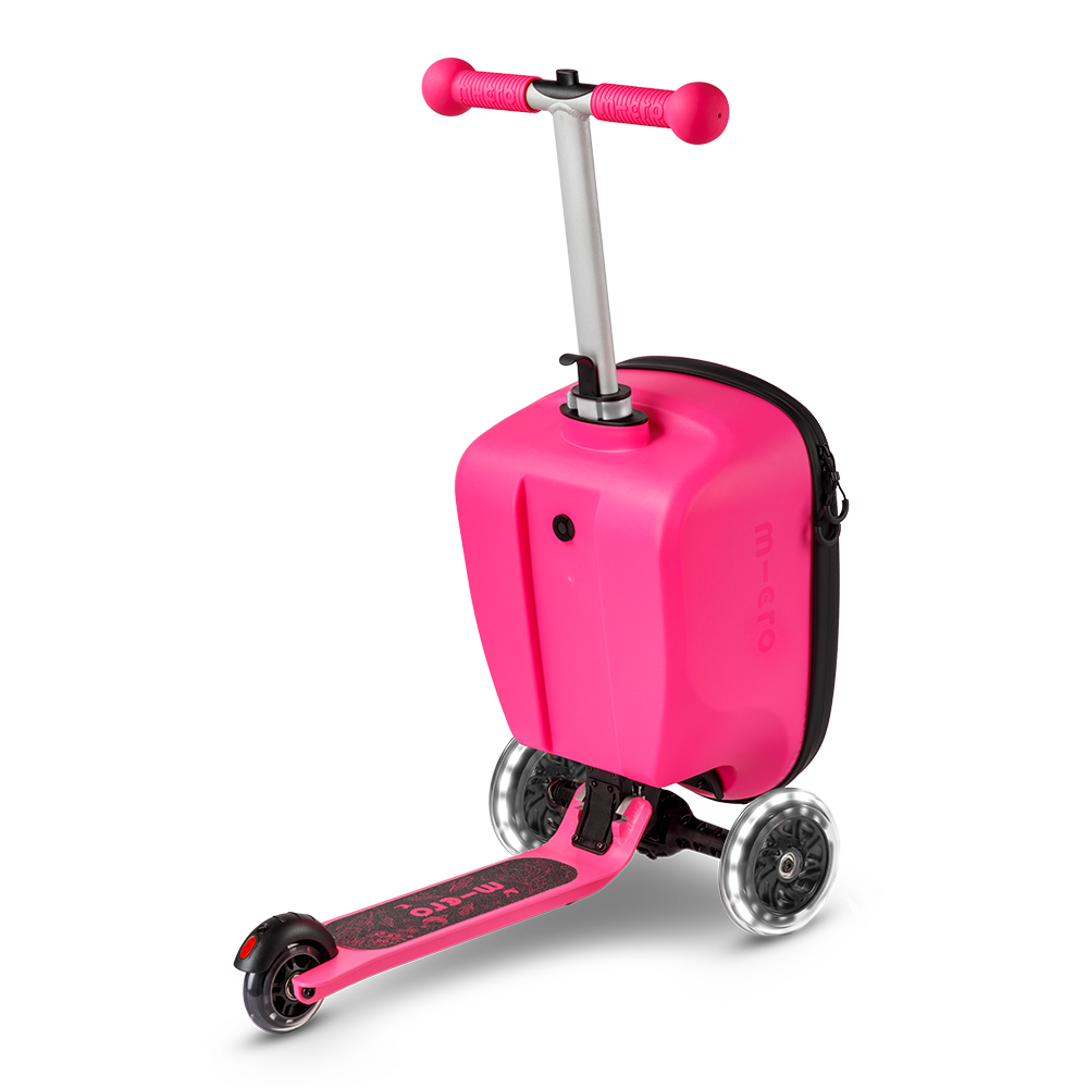 Micro Romobil sa koferom Luggage Junior Patch & Play, Pink slika 4