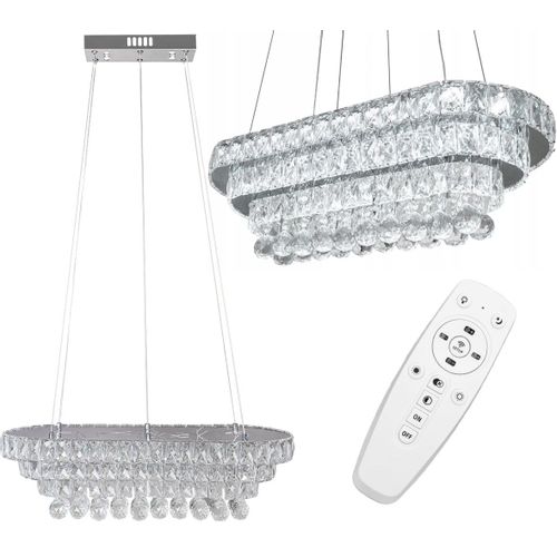 TOOLIGHT viseća stropna svjetiljka Crystal LED 102W Daljinski upravljač APP417-CP slika 6