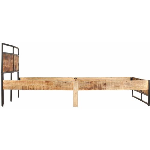Okvir za krevet od grubog masivnog drva manga 200 x 200 cm slika 20