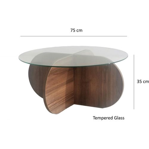 Bubble - Walnut Walnut Coffee Table slika 7