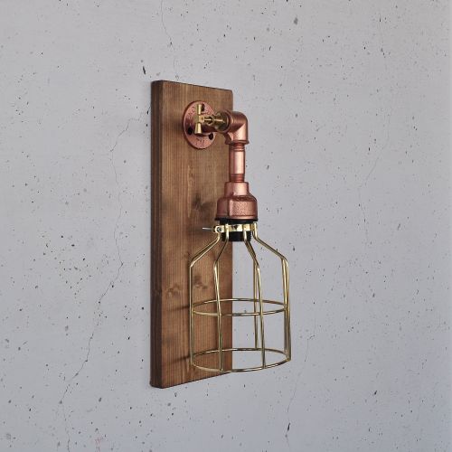 Pp170 Wooden
Rose Gold Wall Lamp slika 2