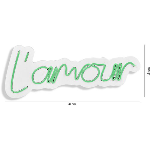 Wallity Ukrasna plastična LED rasvjeta, L'amour - Green slika 16