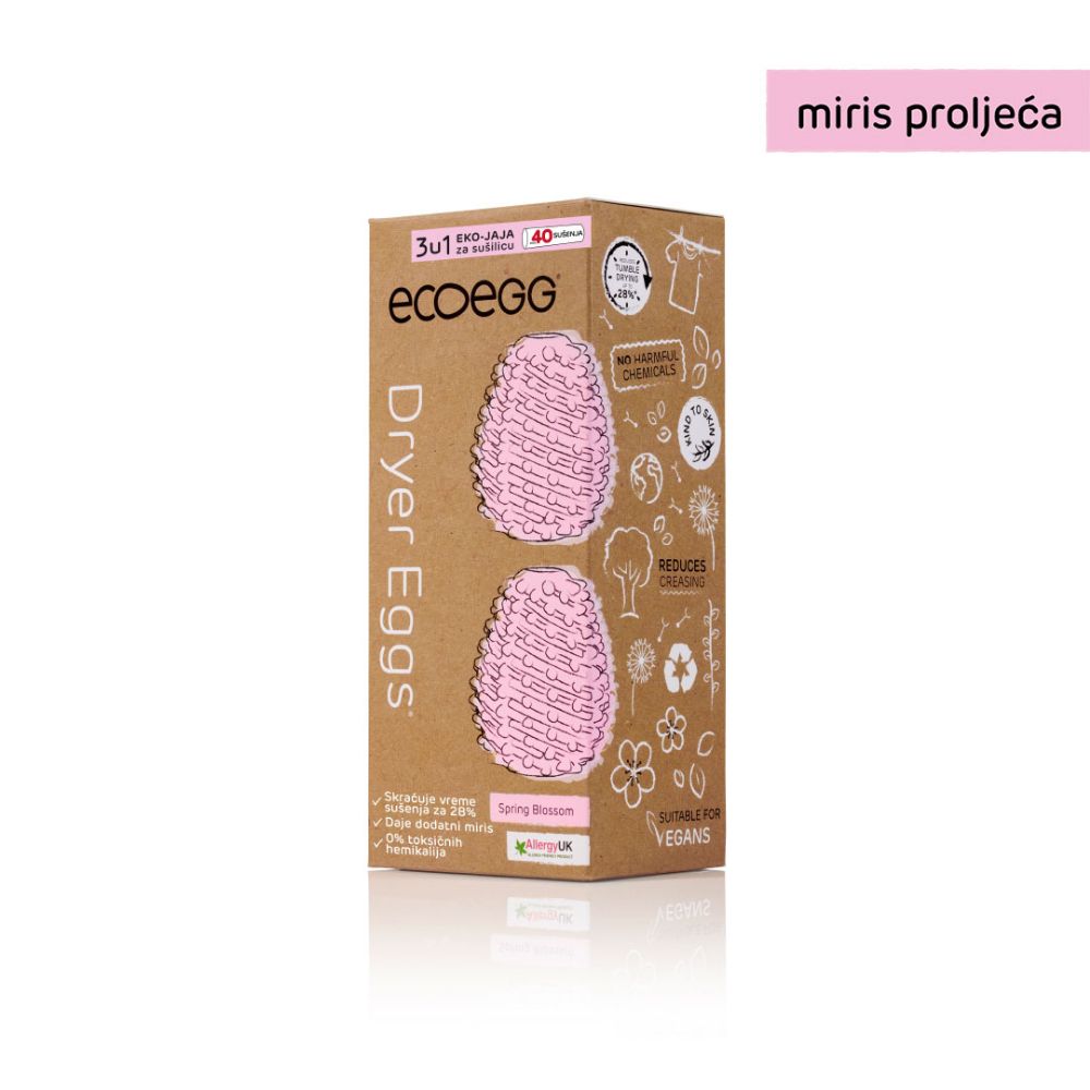 EcoEgg 3U1 Eko jaja za sušilicu - Miris proljeća, 40 sušenja slika 1
