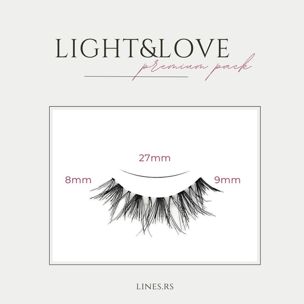 LINES Umjetne trepavice LIGHT&LOVE slika 3