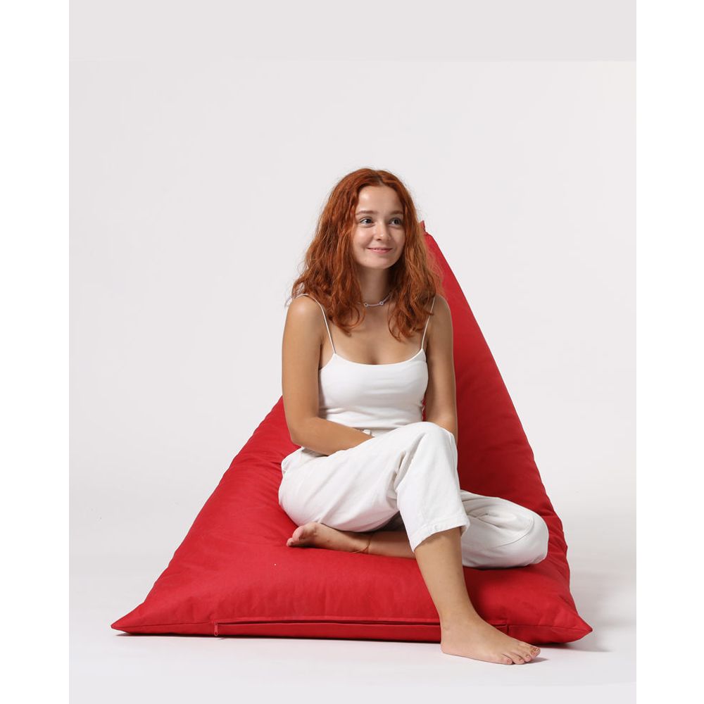 Piramidalni Veliki Pouf - Crveni Vrt Bean Bag slika 9