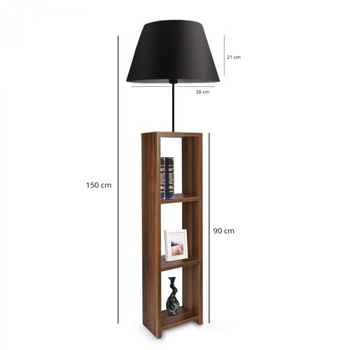 AYD-3153 Black Wooden Floor Lamp slika 3