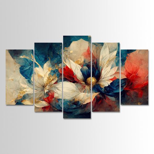 5MDF4598_60100 (100 x 60) Multicolor Decorative MDF Painting (5 Pieces) slika 2