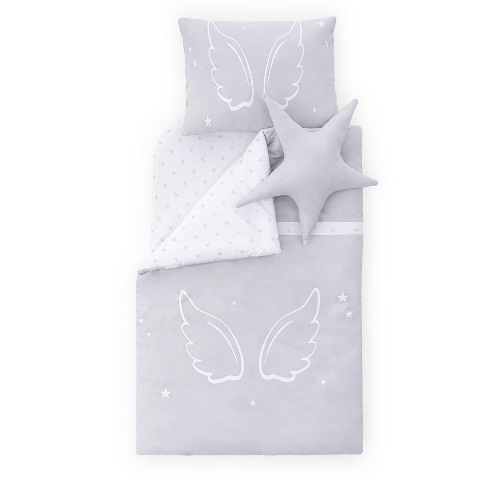 Set za spavanje za bebe - Anđeoska krila - Siva slika 3