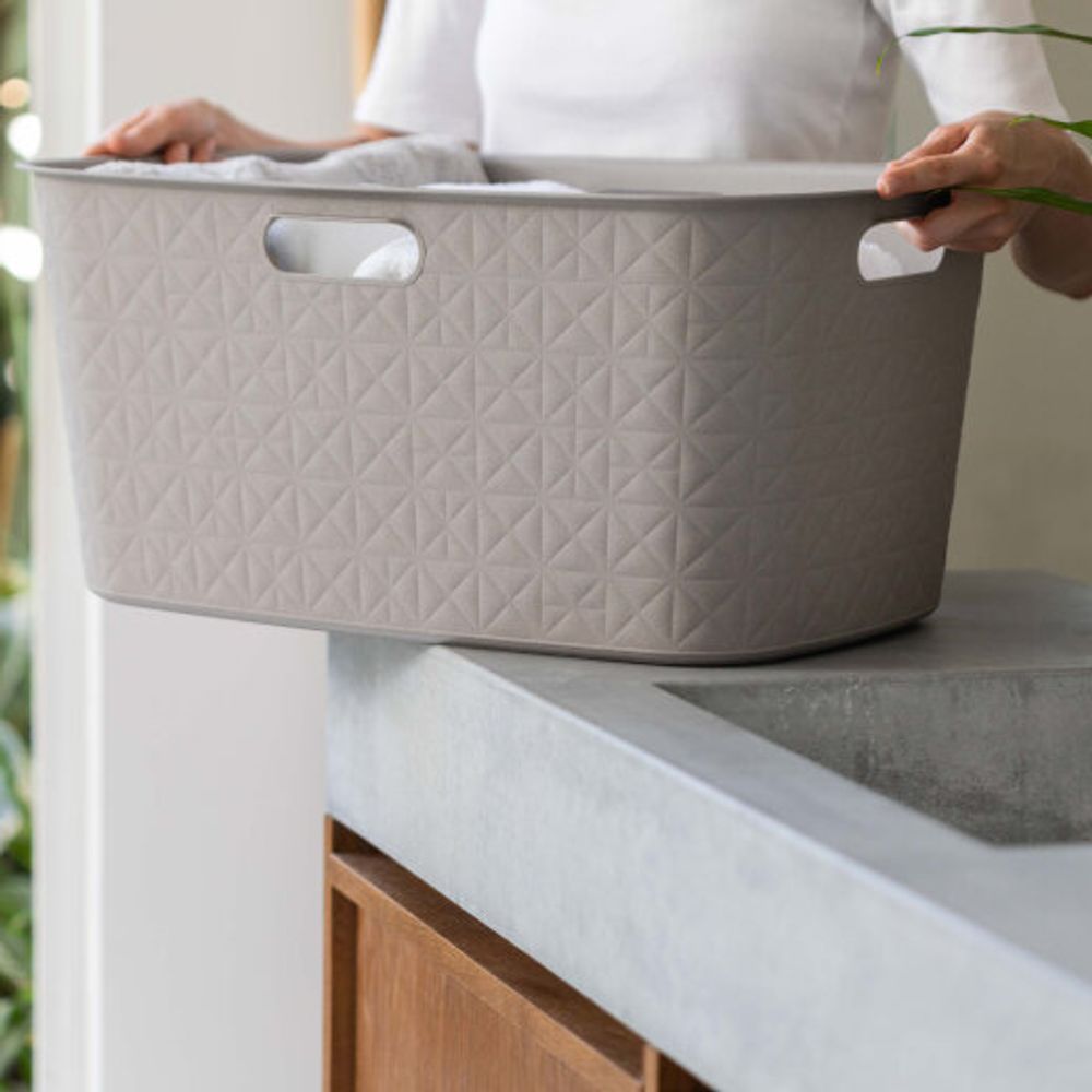 Softex Korpa za veš 45L čisti bež slika 3