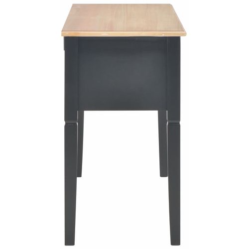 280071 Writing Desk Black 109,5x45x77,5 cm Wood slika 37